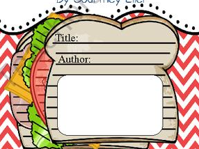 Sandwich template for book report